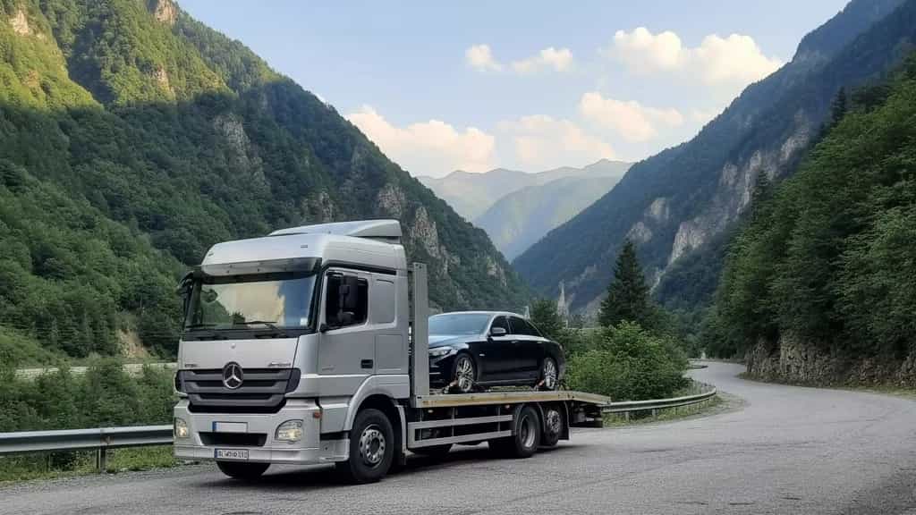 Haraz yolunda çekici ve seyyar tamirciler